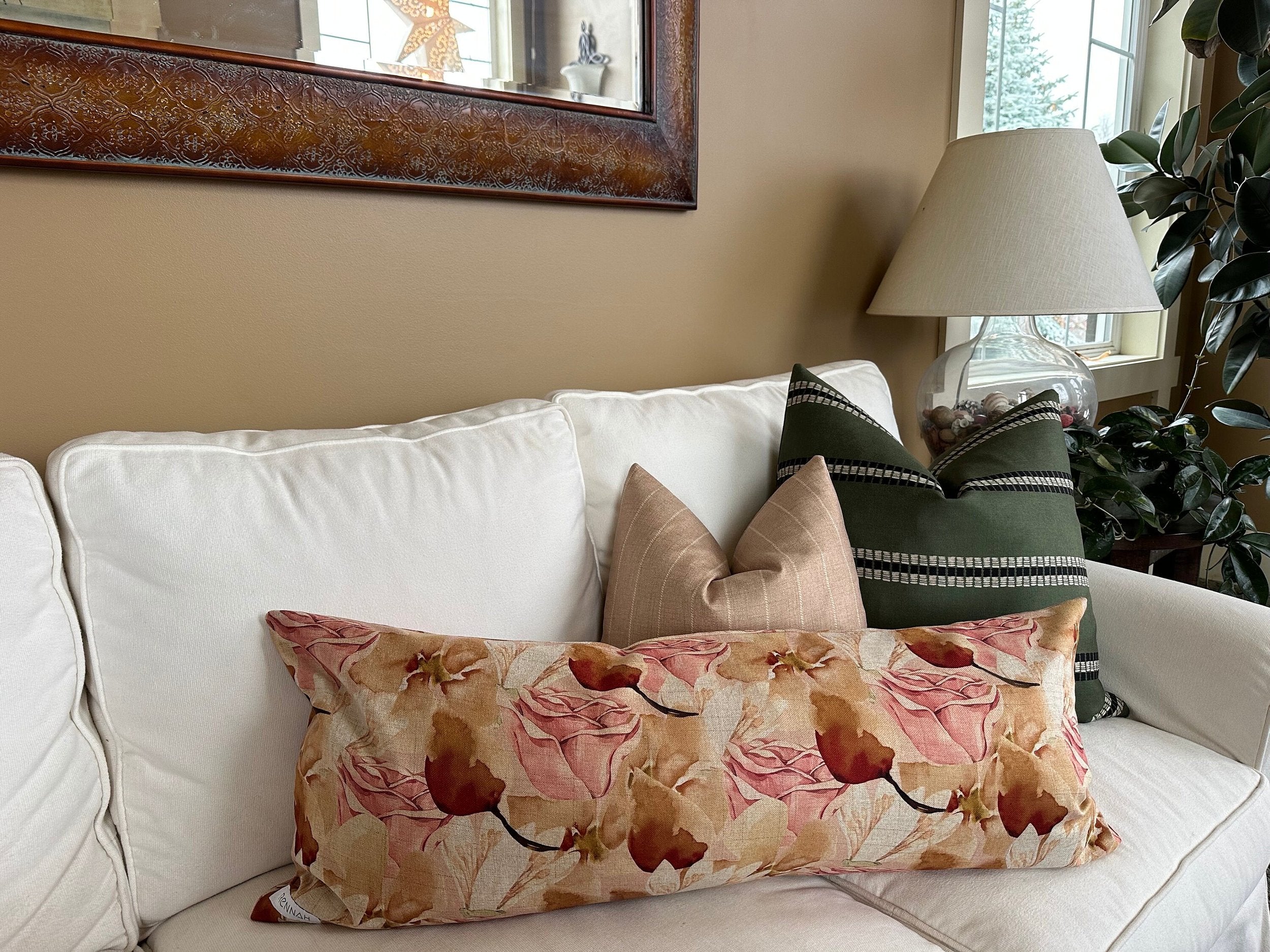 Poppy Lumbar Pillow Cover